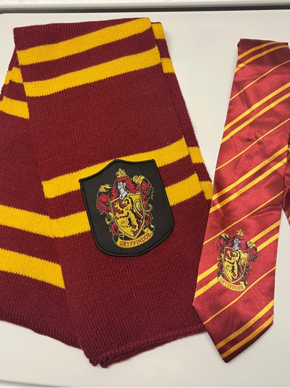 Gryffindor Scarf & Tie Set - Burgundy and Gold